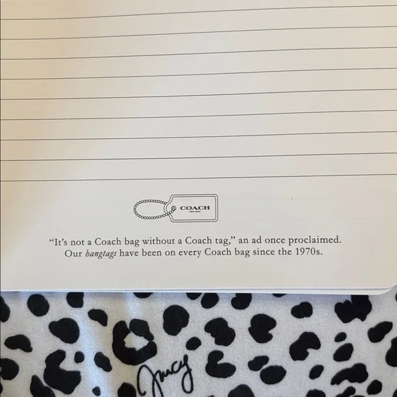 Coach Cream Spiral Notebook - Picture 3 of 6